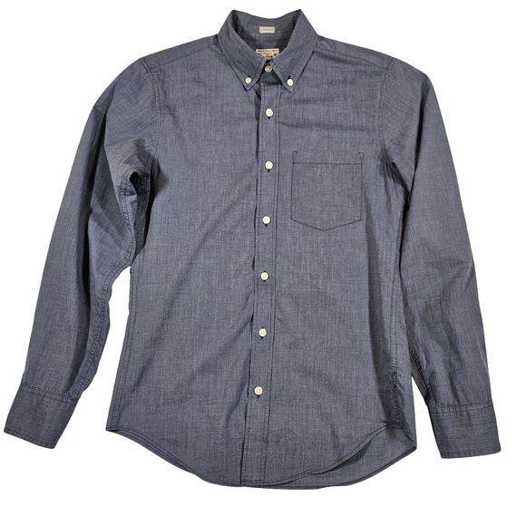 J. Crew Other - J. Crew Slim Fit 100% Cotton Long Sleeve Button Down Shirt, Dark Blue, XS